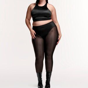 IVY PARK - Shiny Panty Mesh Tights - 4X